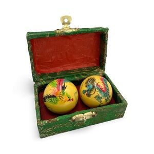 Decorative Dragon Baoding Balls in Green Box